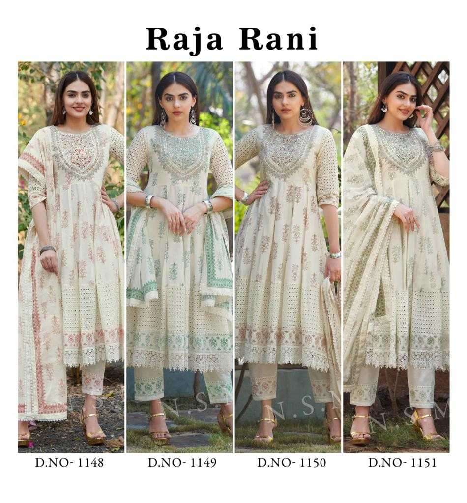 Pure Cotton Embroidery Anarkali Gown